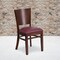 Flash Furniture Lacey Series Solid Back Walnut Wood Restaurant Chair - Burgundy Vinyl Seat XU-DG-W0094B-WAL-BURV-GG
